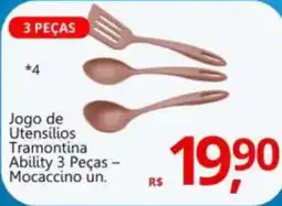 Supermercados Koch Jogo de Utensílios Tramontina Ability 3 Peças - Mocaccino un. oferta