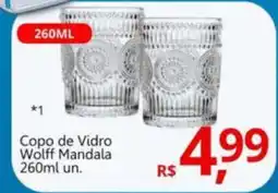 Supermercados Koch Copo de Vidro Wolff Mandala oferta