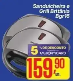 Comper Sanduicheira e Grill Britânia Bgr16 oferta