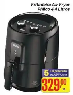 Comper Fritadeira air fryer philco 4,4 litros oferta