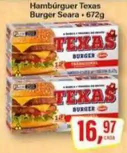 Rede Supermarket Hambúrguer texas burger seara oferta