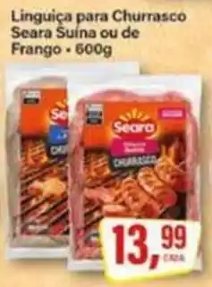 Rede Supermarket Linguiça para Churrasco Seara Suína ou de Frango oferta