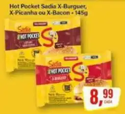 Rede Supermarket Hot Pocket Sadia X-Burguer, X-Picanha ou X-Bacon oferta