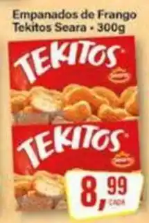 Rede Supermarket Empanados de frango tekitos seara oferta