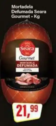 Rede Supermarket Mortadela Defumada Seara Gourmet oferta