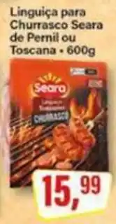 Rede Supermarket Linguiça para Churrasco Seara de Pernil ou Toscana oferta