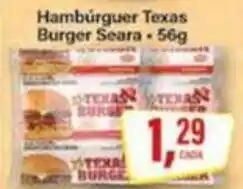 Rede Supermarket Hambúrguer texas burger seara oferta
