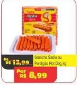Royal Supermercados Salsicha Sada ou Perdigão Hot Dog oferta