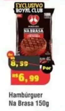 Royal Supermercados Hambúrguer Na Brasa oferta