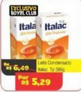 Royal Supermercados Leite Condensado Italac oferta