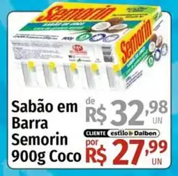 Supermercado Dalben Sabão em barra semorin coco oferta
