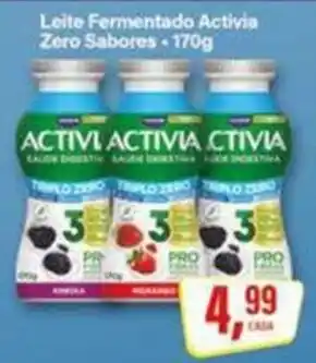 Rede Supermarket Leite fermentado activia zero sabores oferta