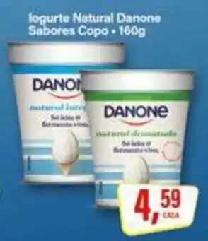 Iogurte natural danone sabores copo