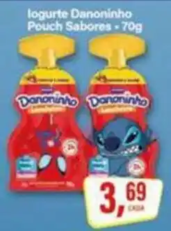 Rede Supermarket Iogurte Danoninho Pouch Sabores oferta