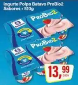 Rede Supermarket Iogurte Polpa Batavo ProBio2 Sabores oferta