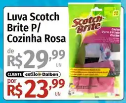 Supermercado Dalben Luva scotch brite p/ cozinha rosa oferta