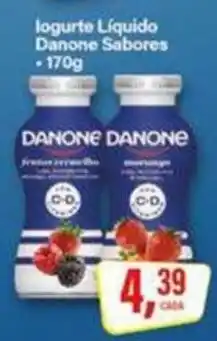 Rede Supermarket Iogurte Líquido Danone Sabores oferta
