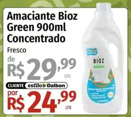 Supermercado Dalben Amaciantes bioz green concentrado fresco oferta