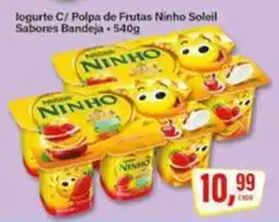 Rede Supermarket logurte c/ polpa de frutas ninho soleil sabores bandeja oferta