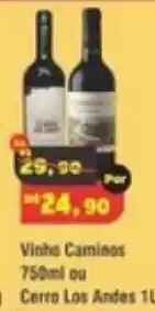 Royal Supermercados Vinho Caminos oferta