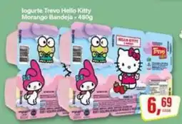 Rede Supermarket Iogurte trevo hello kitty morango bandeja oferta