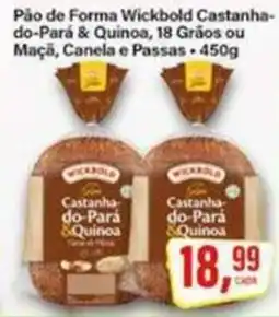 Rede Supermarket Pão de Forma Wickbold Castanha-do-Pará & Quinoa oferta
