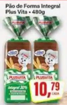 Rede Supermarket Pão de Forma Integral Plus Vita oferta