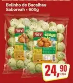 Rede Supermarket Bolinho de Bacalhau Saboreah oferta