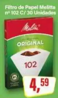 Rede Supermarket Filtro de papel melitta original oferta