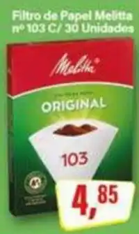 Rede Supermarket Filtro de papel melitta original oferta
