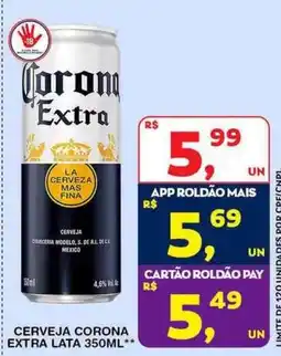 Roldão Cerveja corona extra lata oferta