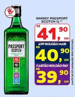 Roldão whisky passport scotch oferta