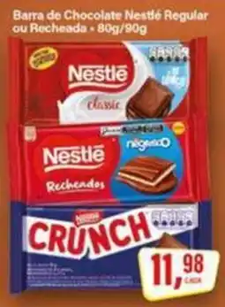 Rede Supermarket Barra de Chocolate Nestlé Regular ou Recheada oferta