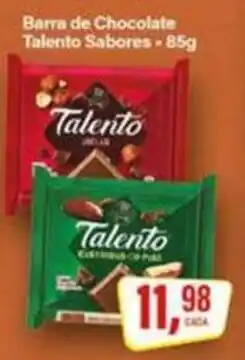 Rede Supermarket Barra de Chocolate Talento Sabores oferta