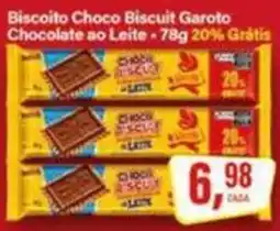 Rede Supermarket Biscoito Choco Biscuit Garoto Chocolate ao Leite oferta