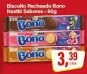 Rede Supermarket Biscoito Recheado Bono Nestlé Sabores oferta