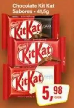 Rede Supermarket Chocolate kit kat sabores oferta
