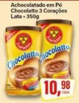 Rede Supermarket Achocolatado em Pó Chocolatto 3 Corações oferta