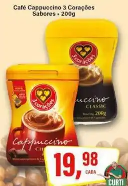Rede Supermarket Café Cappuccino 3 Corações Sabores oferta