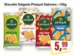 Rede Supermarket Biscoito Salgado Piraqué Sabores oferta