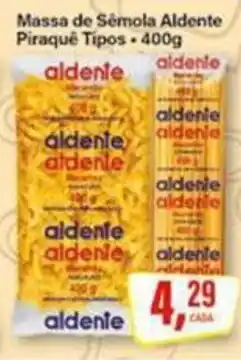 Rede Supermarket Massa de Sêmola Aldente Piraquê Tipos oferta