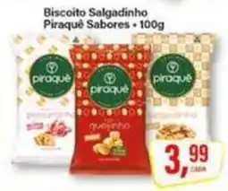 Rede Supermarket Biscoito salgadinho piraqué sabores oferta