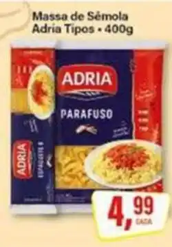 Rede Supermarket Massa de Sémola Adria Tipos oferta