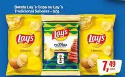 Rede Supermarket Batata Lay's Copa ou Lay's Tradicional Sabores oferta