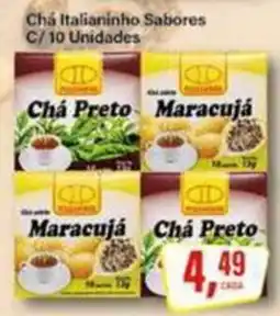 Rede Supermarket Chá Italianinho Sabores oferta