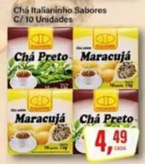Rede Supermarket Chá Italianinho Sabores oferta