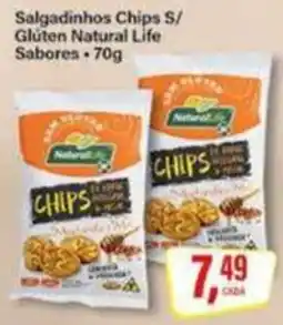 Rede Supermarket Salgadinhos Chips S/ Glúten Natural Life oferta
