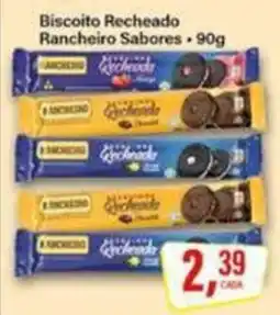 Rede Supermarket Biscoito recheado rancheiro sabores oferta