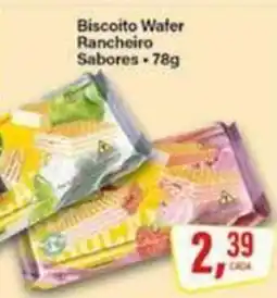 Rede Supermarket Biscoito Wafer Rancheiro Sabores oferta