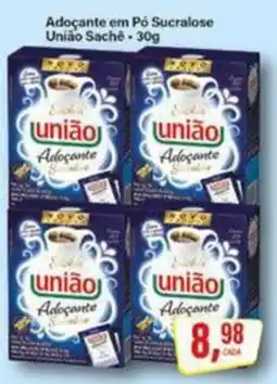 Rede Supermarket Adoçante em Pó Sucralose União Sachê oferta